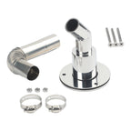 24mm Exhaust Pipe Port Wall Flange with Elbow Connector for Trailer (Marine)
