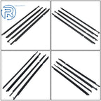 Set of 4 Outer Molded Black Window Weatherstrip Seal Belt for Toyota RAV4 (2006–2008)