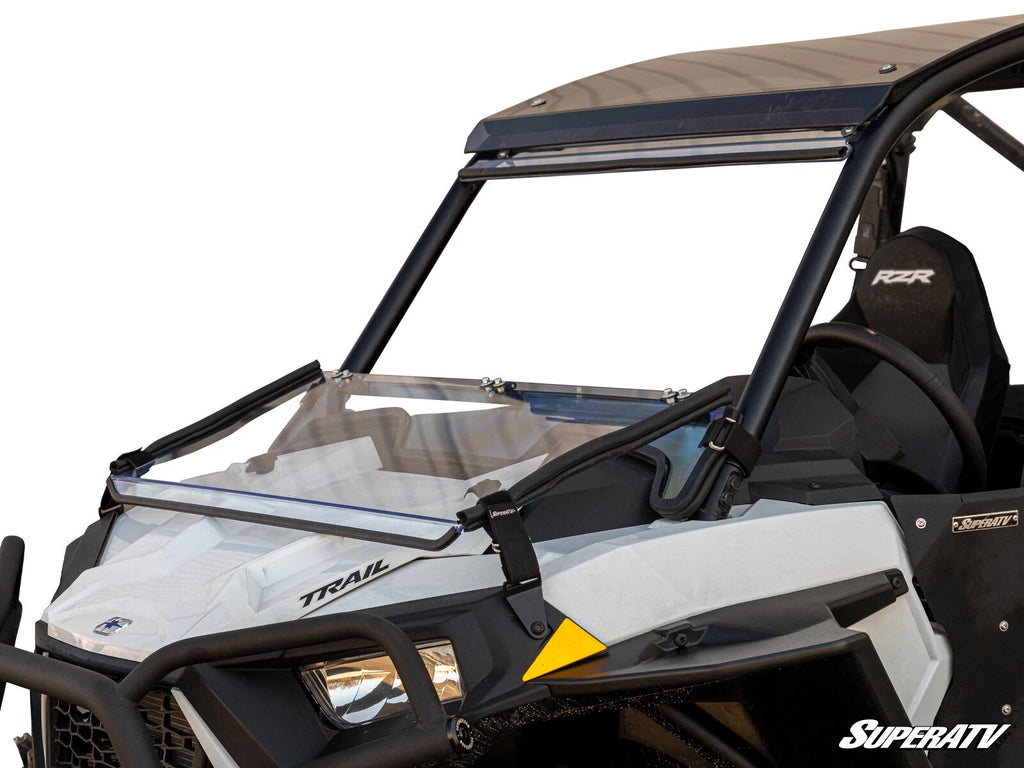 Scratch Resistant Flip Down Windshield for Polaris RZR Trail S 1000 (2019–2023)