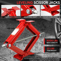 2X 2.5 Ton 24" RV Camper Stabilizer Leveling Scissor Jacks w/ Crank Handle