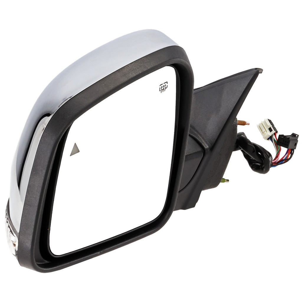 Left Heated Manual Folding Mirror for 2022 Jeep Grand Cherokee WK Chrome