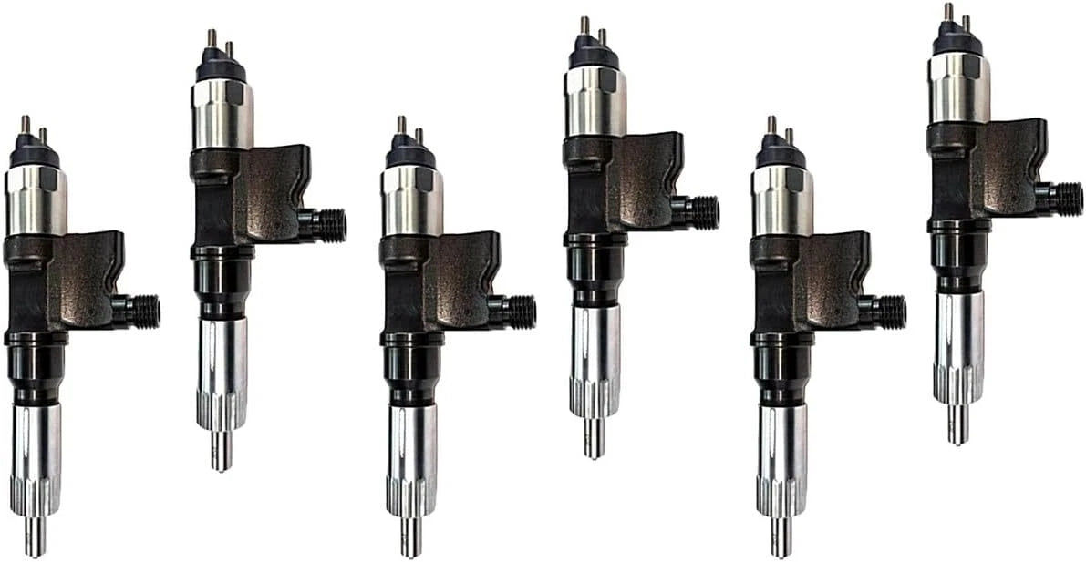 Set of 6 Fuel Injectors for Isuzu NPR NPR-HD 5.2L (2001–2007) 8-97329703-1 095000-547