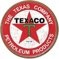 Tin Sign for Texaco Round Circle Logo (1926)
