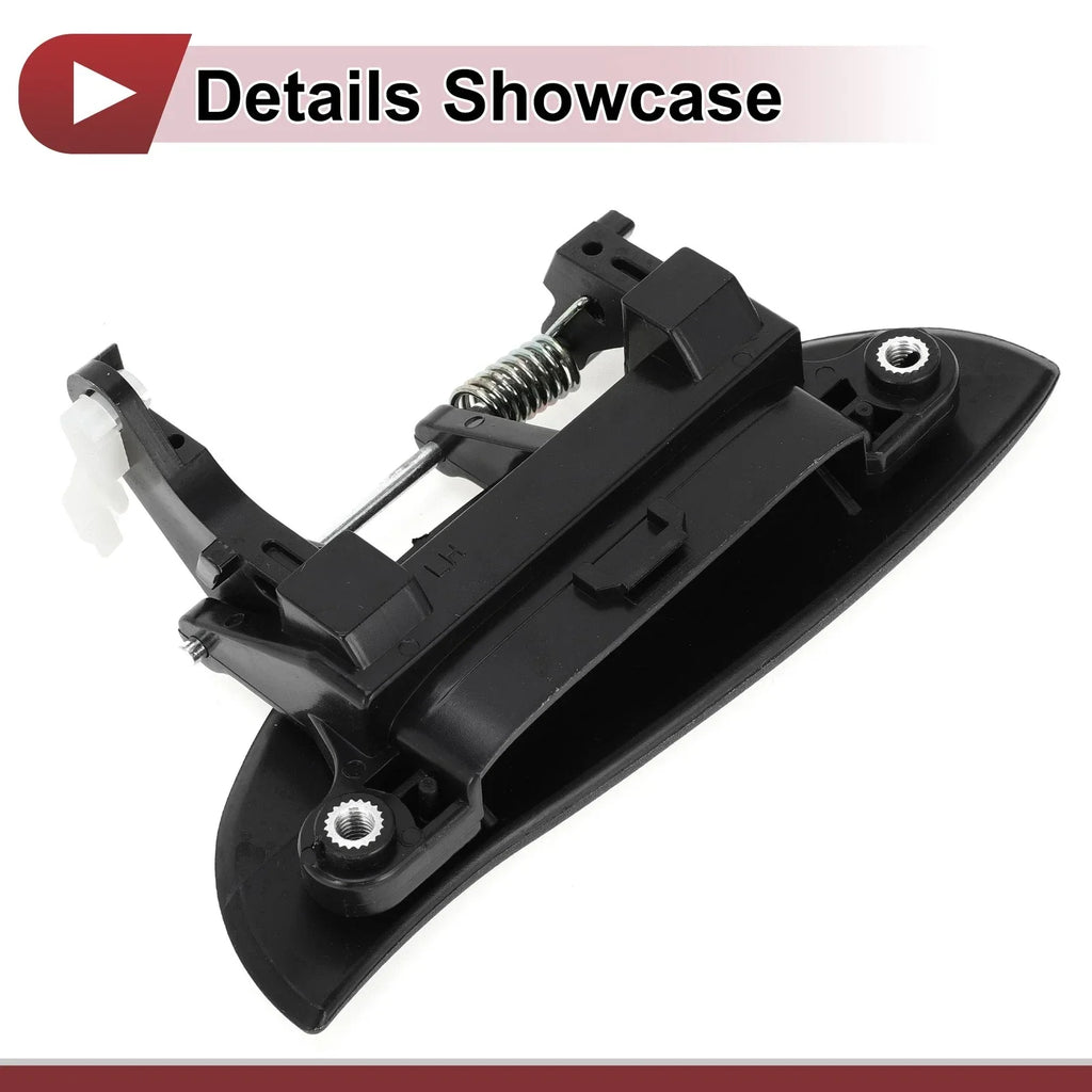 Exterior Door Handle for Hyundai Atos Rear Left Black ABS (2000-2003)