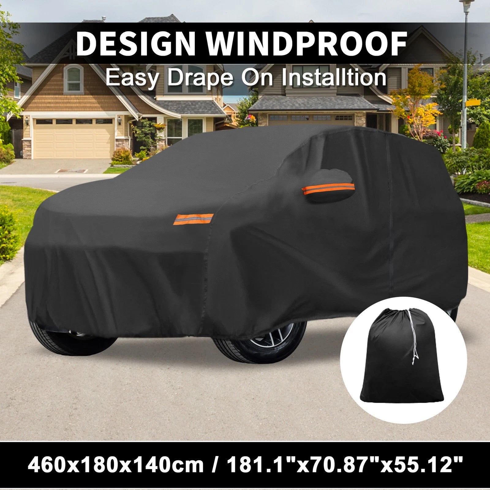 Waterproof 210D-PU Car Cover for Subaru Crosstrek (2018–2023)