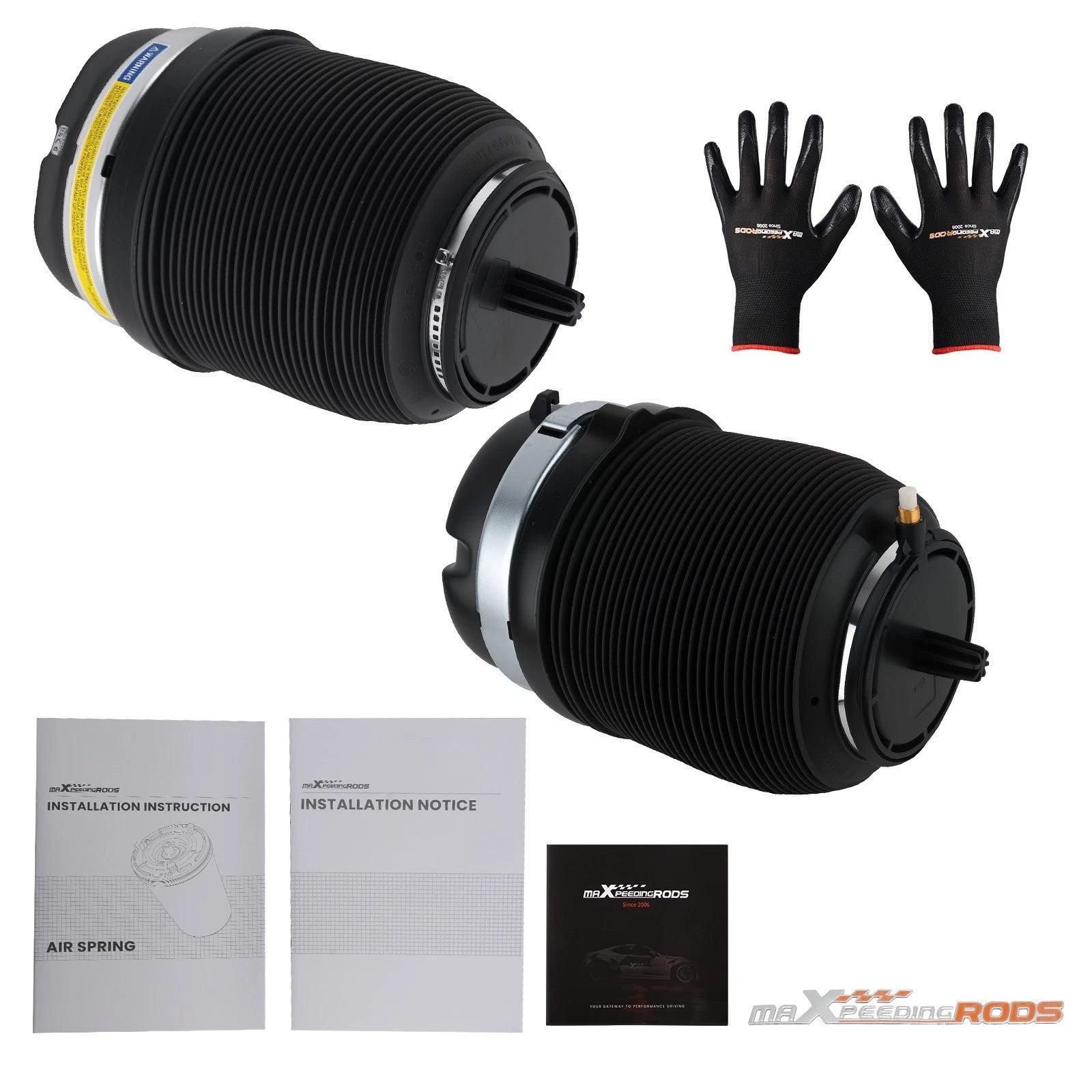 Pair Rear Air Suspension Springs for Audi A6 Allroad (2006–2011)