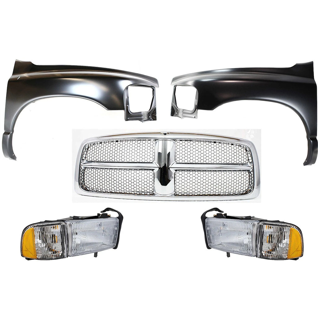 Set of 2 Fender Quarter Panels for Ram 1500