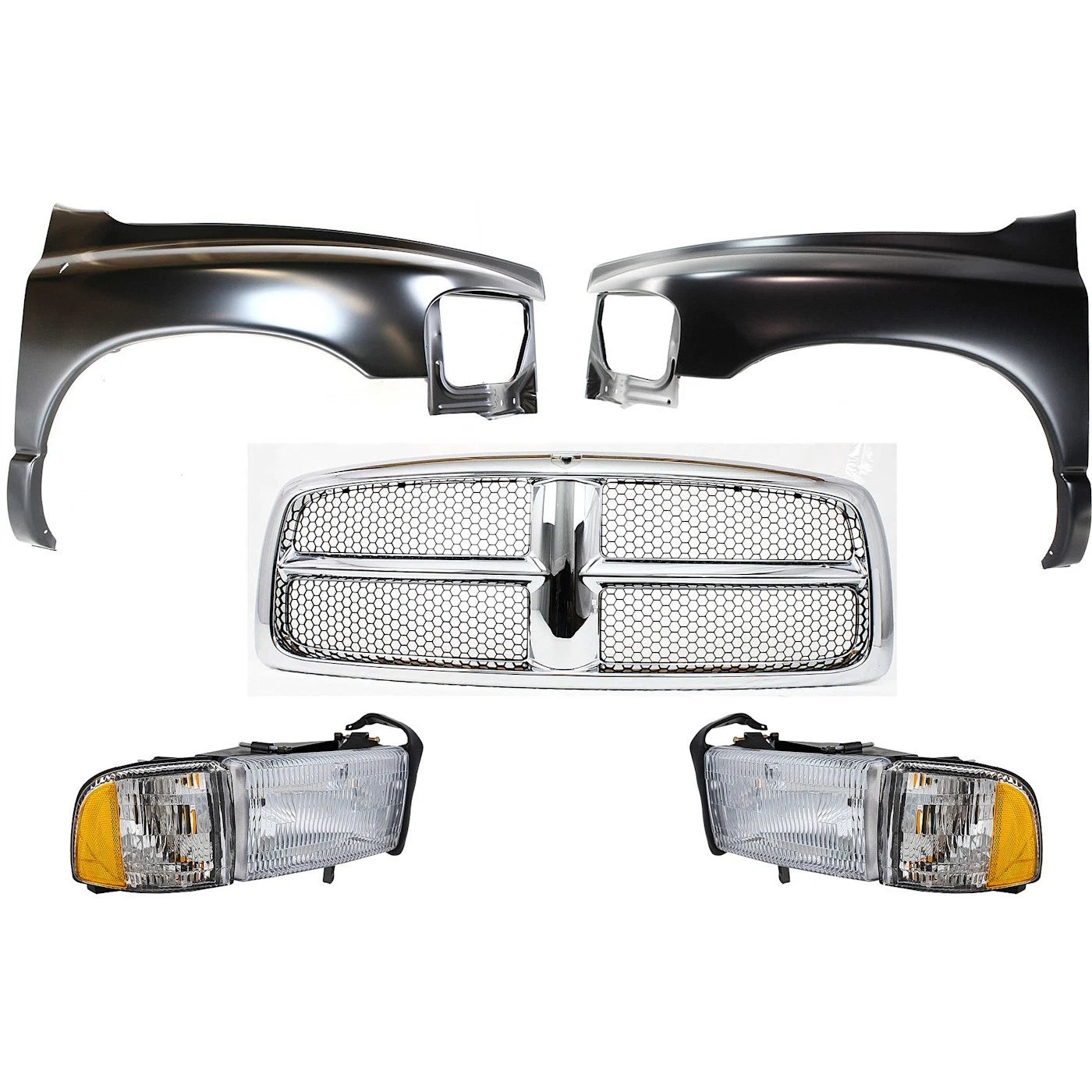 Set of 2 Fender Quarter Panels for Ram 1500