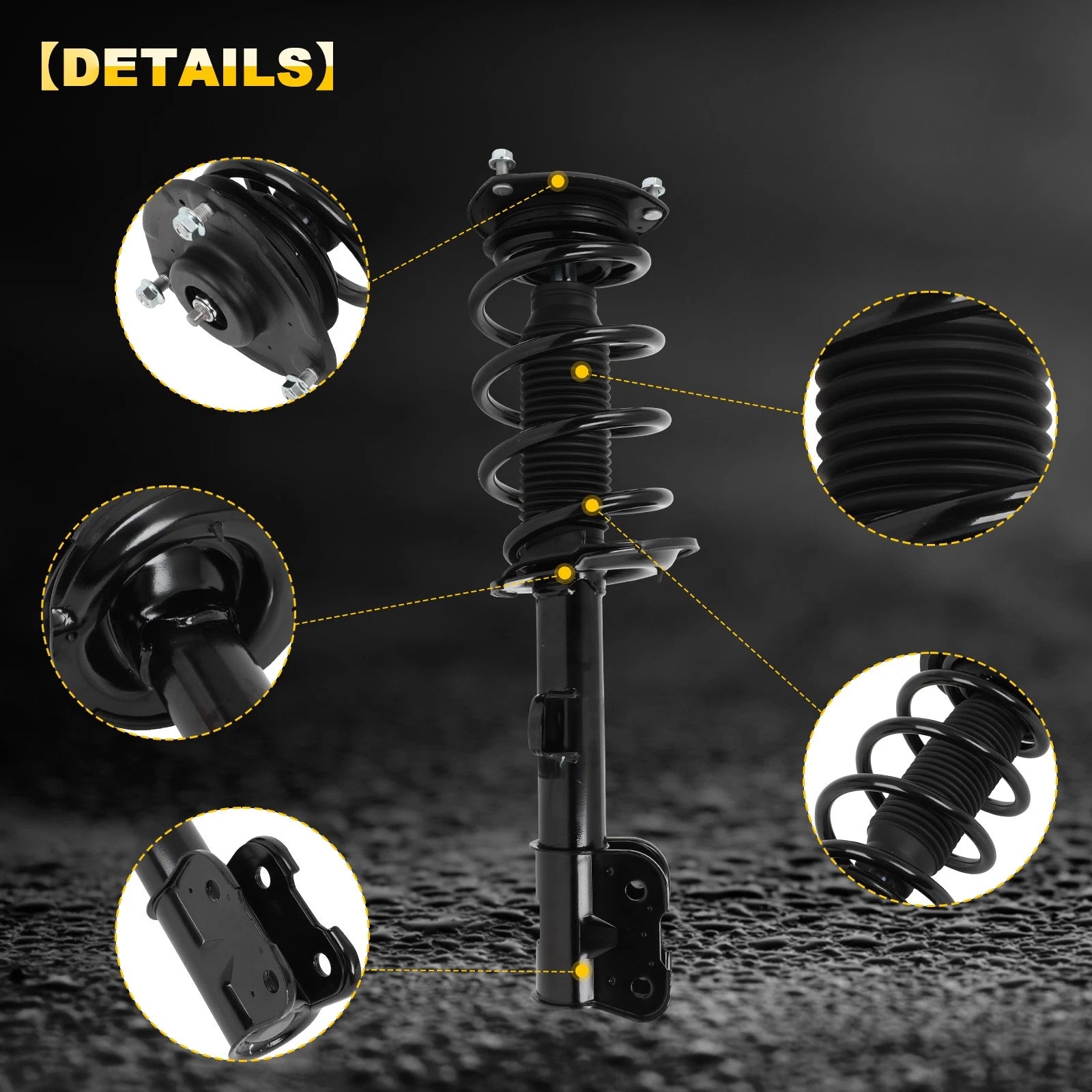 2X Front Complete Struts with Springs for Kia Sorento (2011–2013)