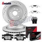 Rear G-coated Disc Brake Rotors & Ceramic Brake Pads for Dodge Durango (2011–2023)