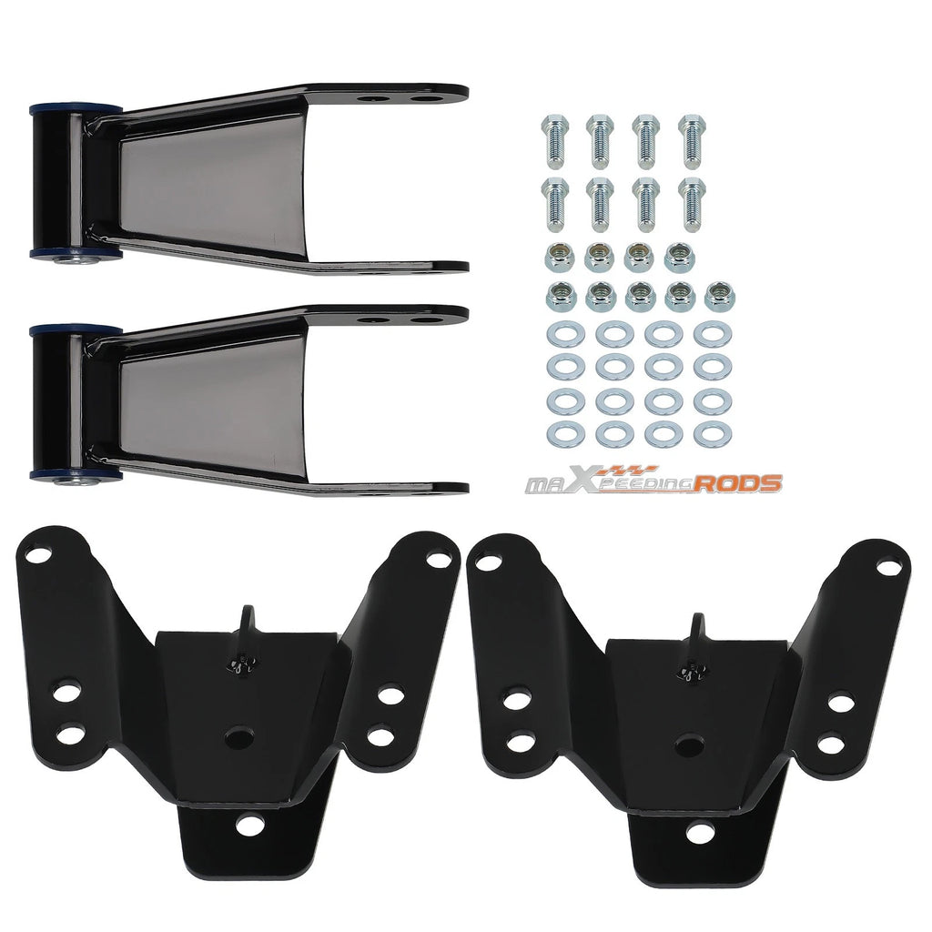 Set of 2 Drop Lowering Hanger Shackles for Chevy GMC C10 2WD (1973–1987)