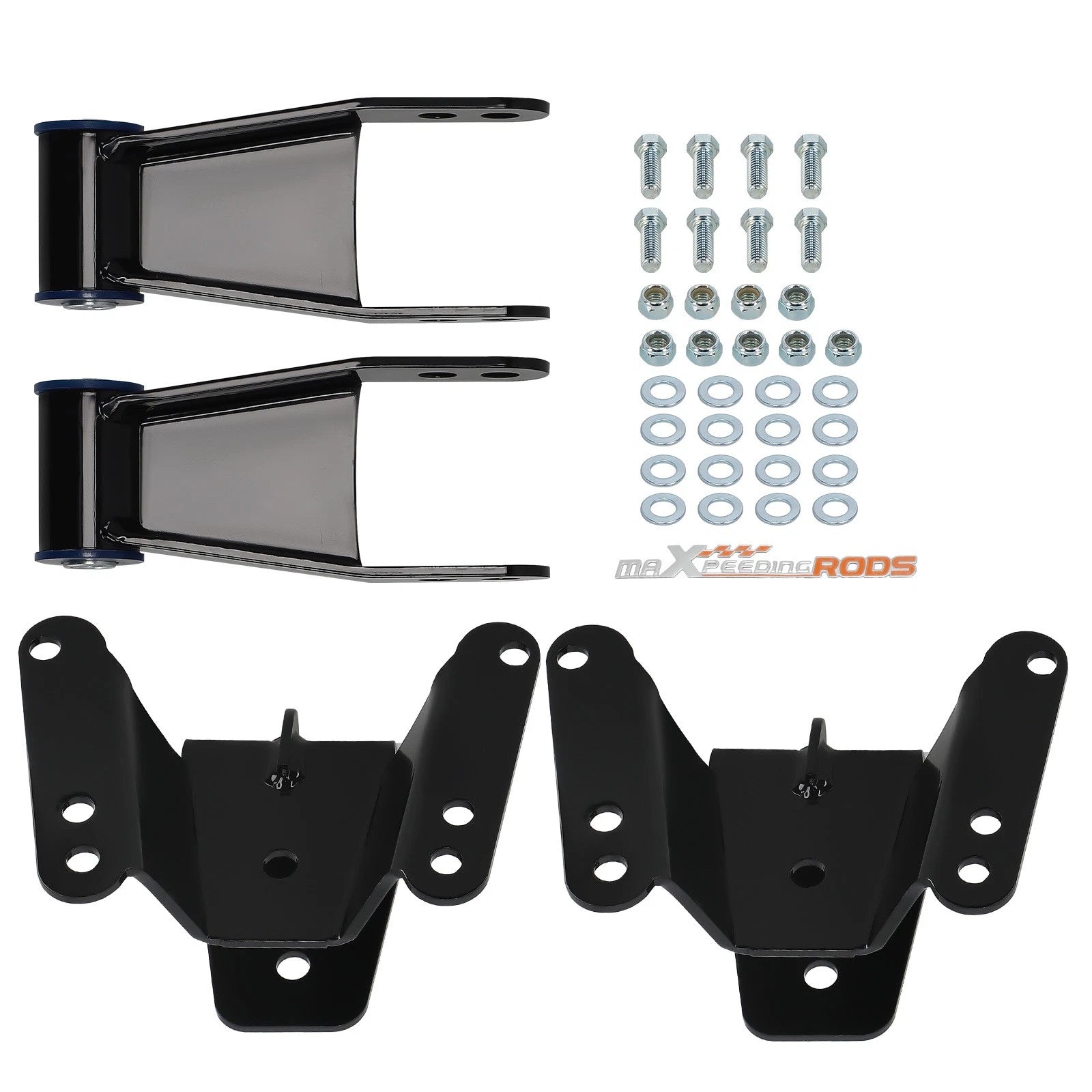 Set of 2 Drop Lowering Hanger Shackles for Chevy GMC C10 2WD (1973–1987)