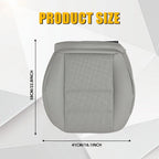 Gray Leather Driver Bottom Seat Cover for Mercedes Benz GLK250 GLK350 (2008–2015)