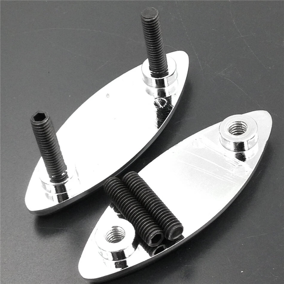Mirror Block Off Bases for Kawasaki Ninja ZX-14/Zx-14R (2006–2009) Chrome