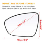 Left Side Mirror Glass with Backing Plate for Nissan Sentra (2020–2021)