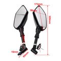 LED Turn Signal Side Mirrors for Kawasaki Ninja Z750 (10MM)