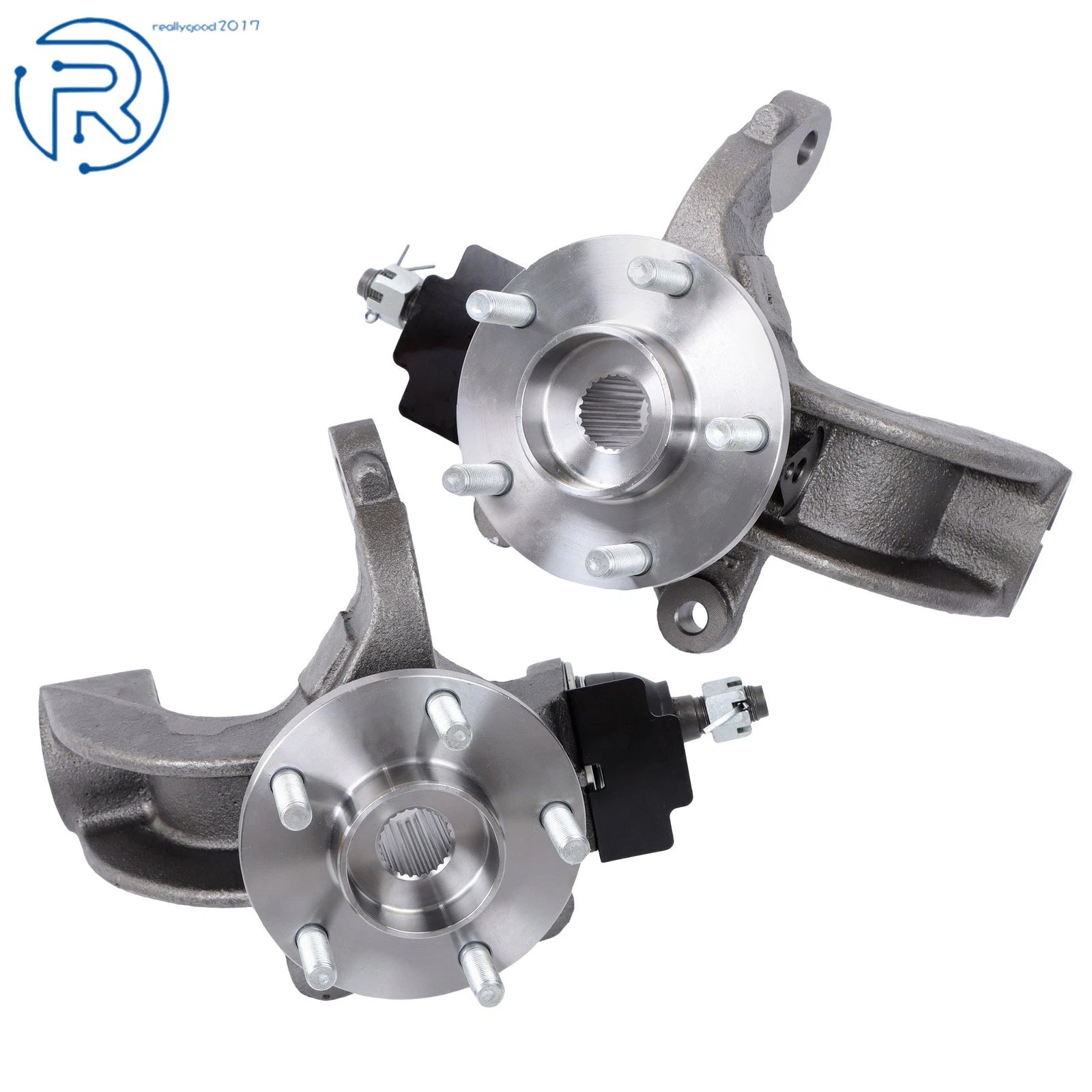 Set of 2 Front Wheel Hub Bearing Knuckle Assembly for Ford Transit Connect (2011-2013)