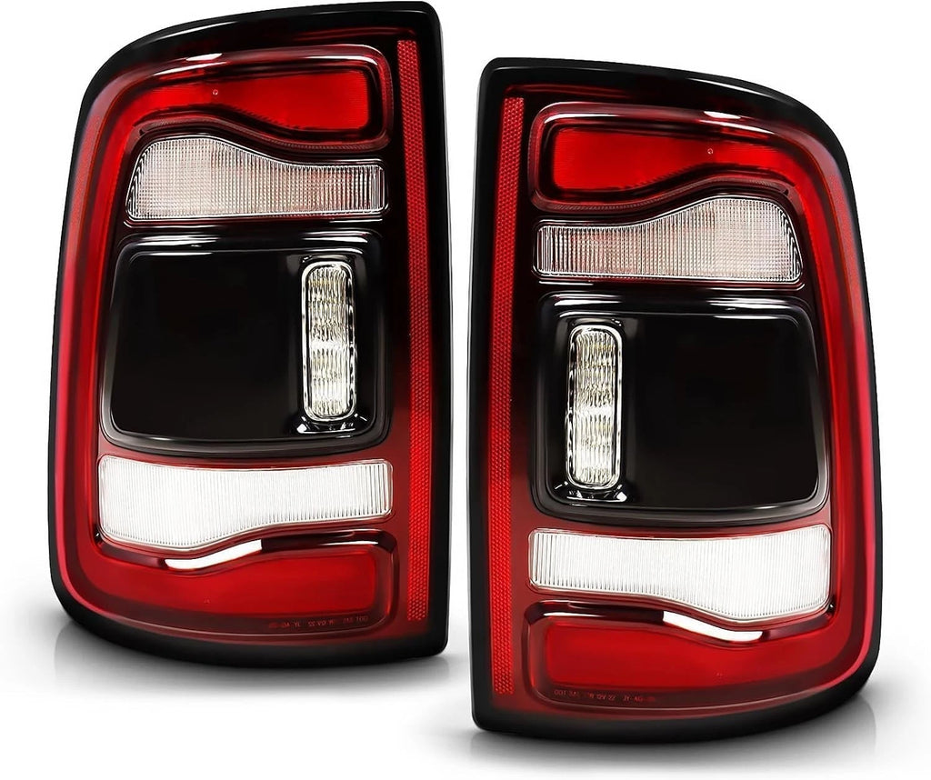 Pair of LED Tail Lights for Dodge RAM 2500 3500 (2019–2024) w/ Blind Spot
