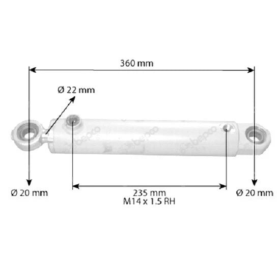 Steering Cylinder for Same Antares 100 110 130 Tractors (4WD)