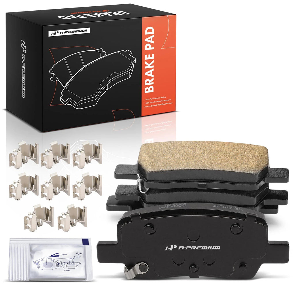 Set of 4 Rear Ceramic Brake Pads for Kia Sorento Hyundai Santa Fe (2021–2023)