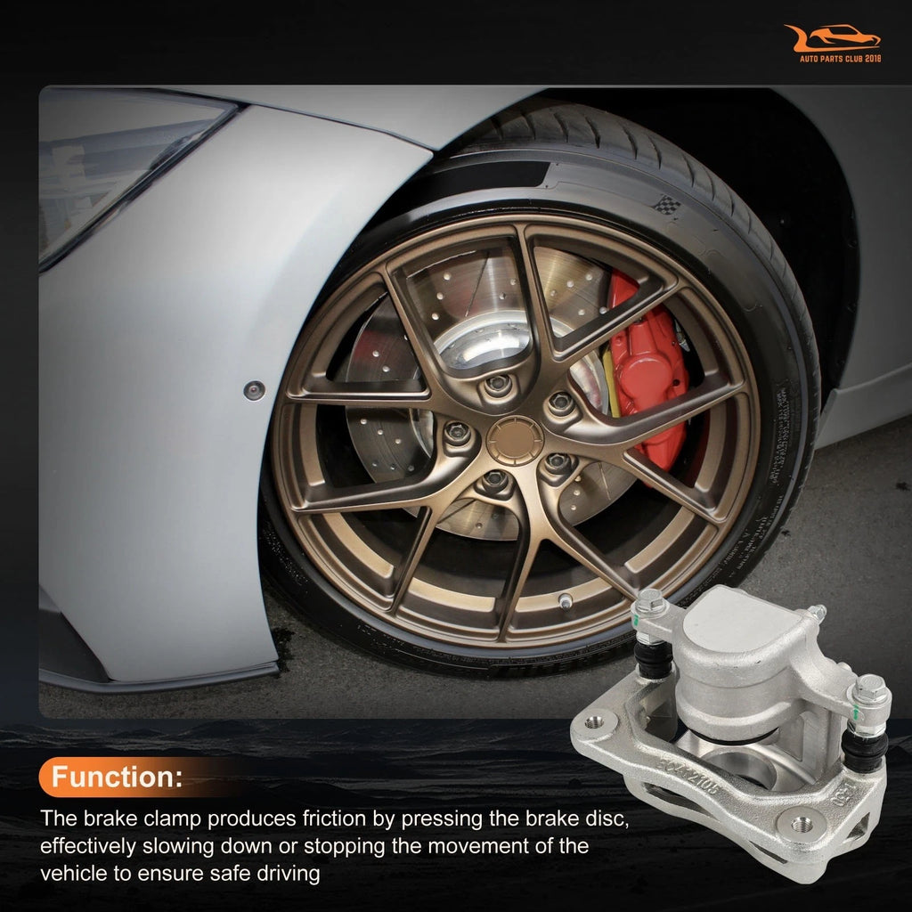 Rear Pair Brake Calipers w/ Bracket for Hyundai Santa Fe (2007–2009)