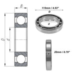 Deep Groove Ball Bearings 6015 for Various Models (75x115x20mm)