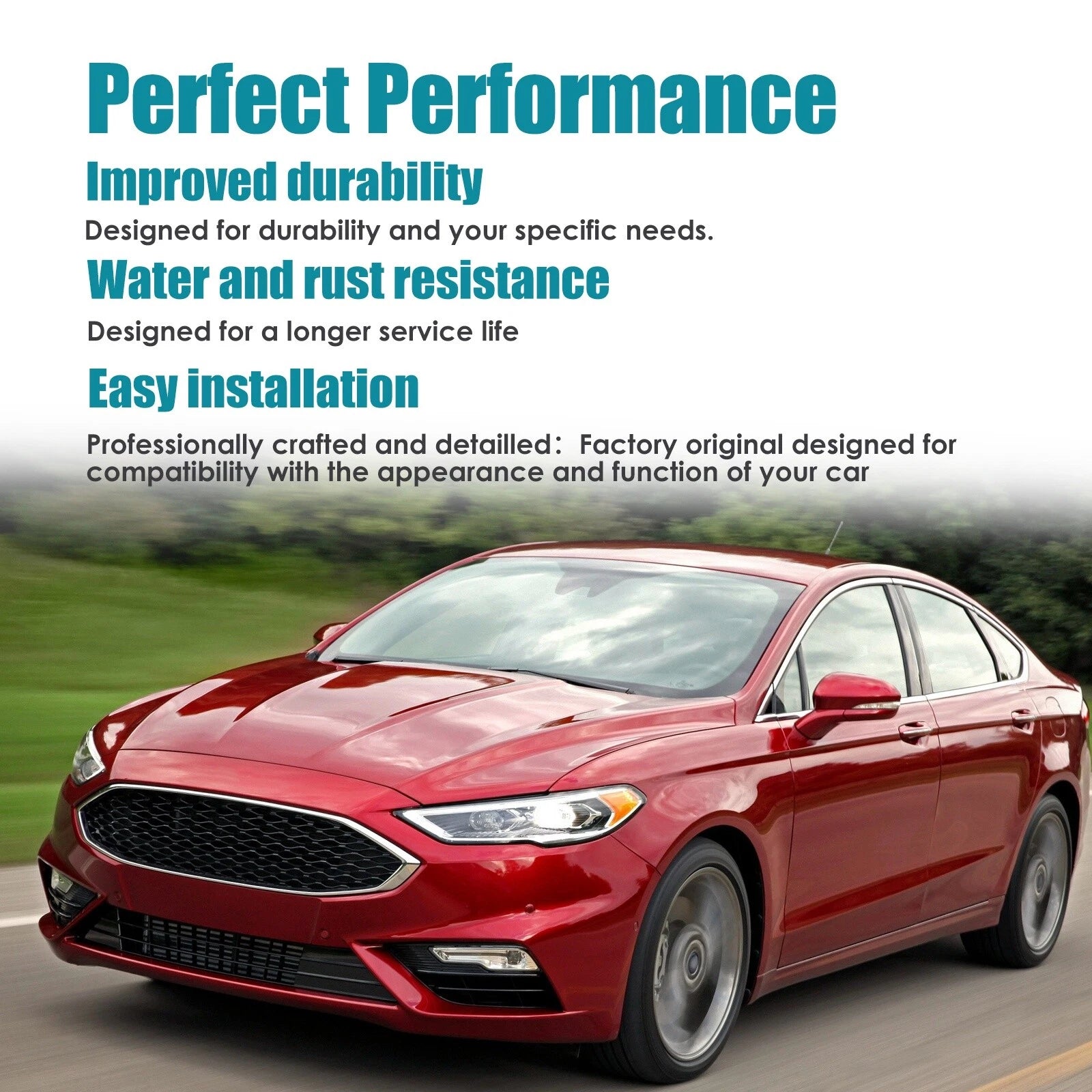 Front Bumper Plastic for Ford Fusion (2017–2018)