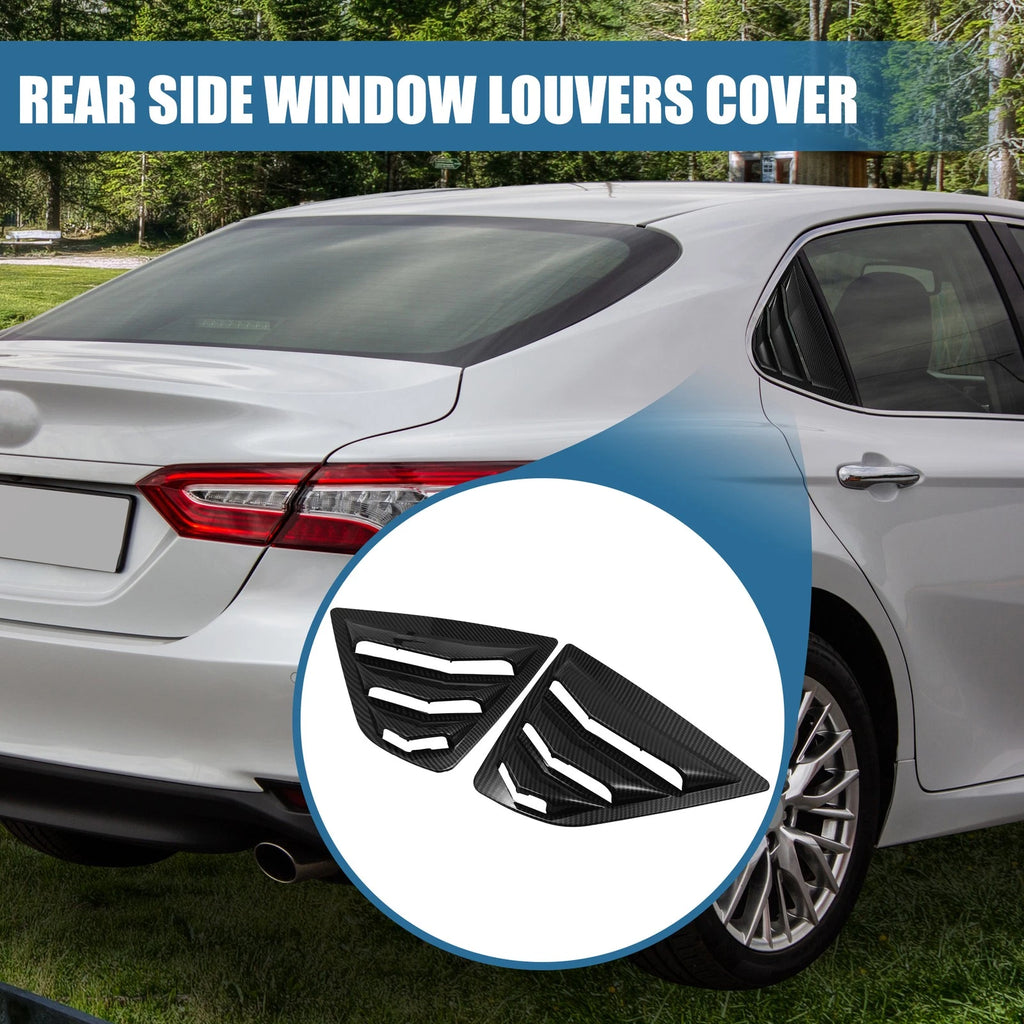 1 Pair Rear Side Window Louvers Carbon Fiber for Toyota Camry  726215260984