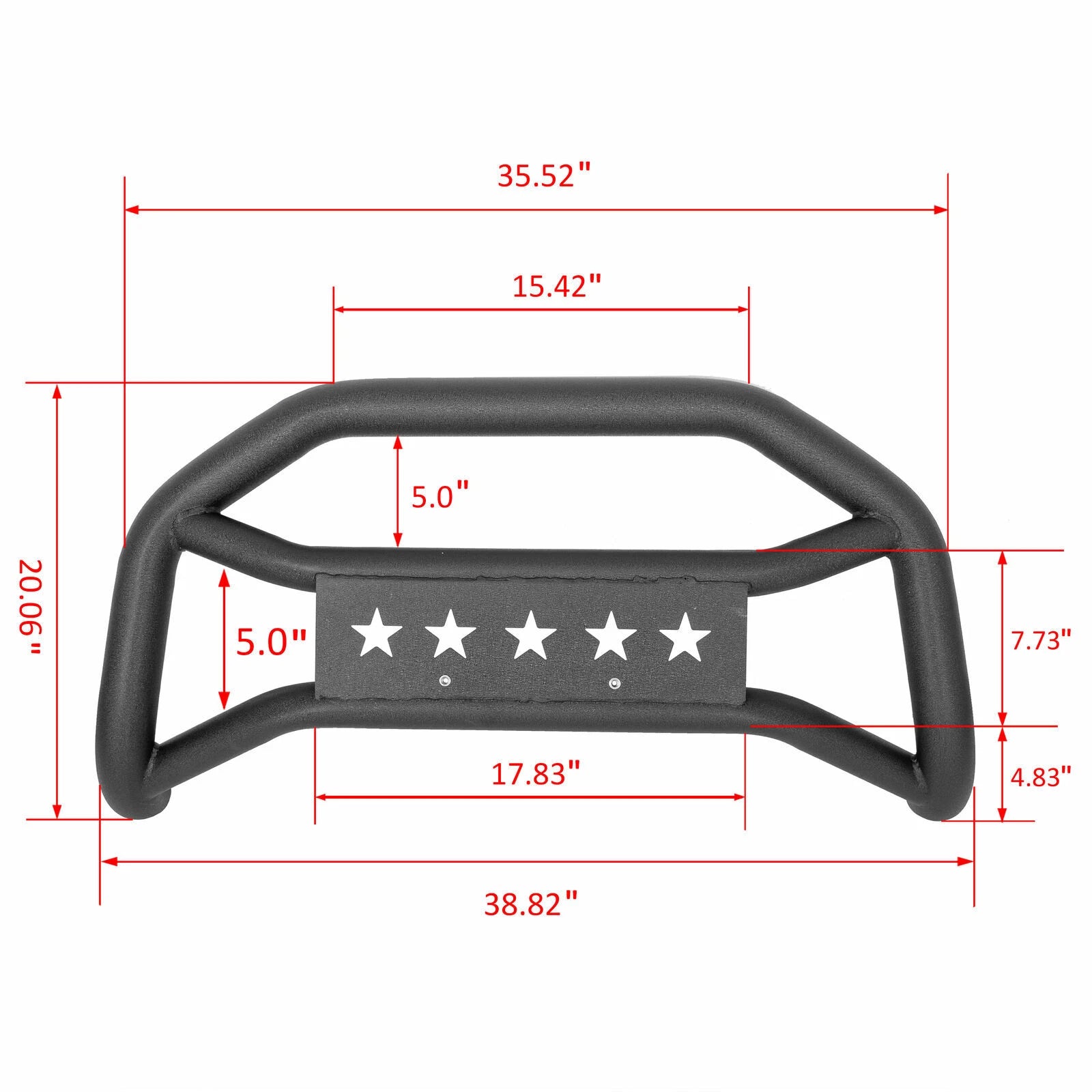 Bull Bar Push Front Bumper Grille Guard for Toyota Tacoma (2005–2023)