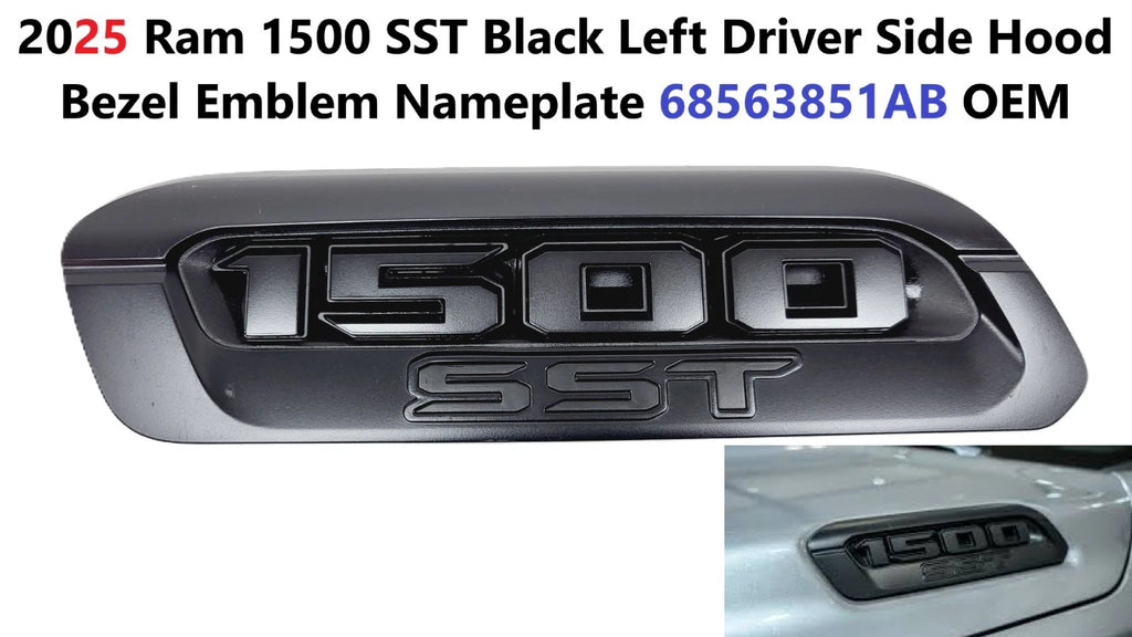 Hood Bezel Emblem Nameplate for Ram 1500 (2025) 68563851AB