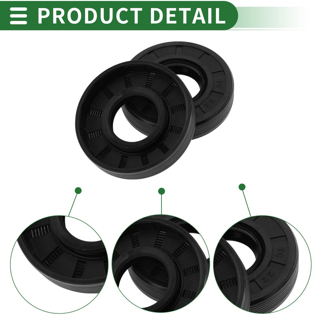 Oil Seal   22x48x10mm NBR Rubber Black