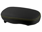 Leather Console Lid Armrest Cover for Kia Soul (2014–2019) Yellow Stitch