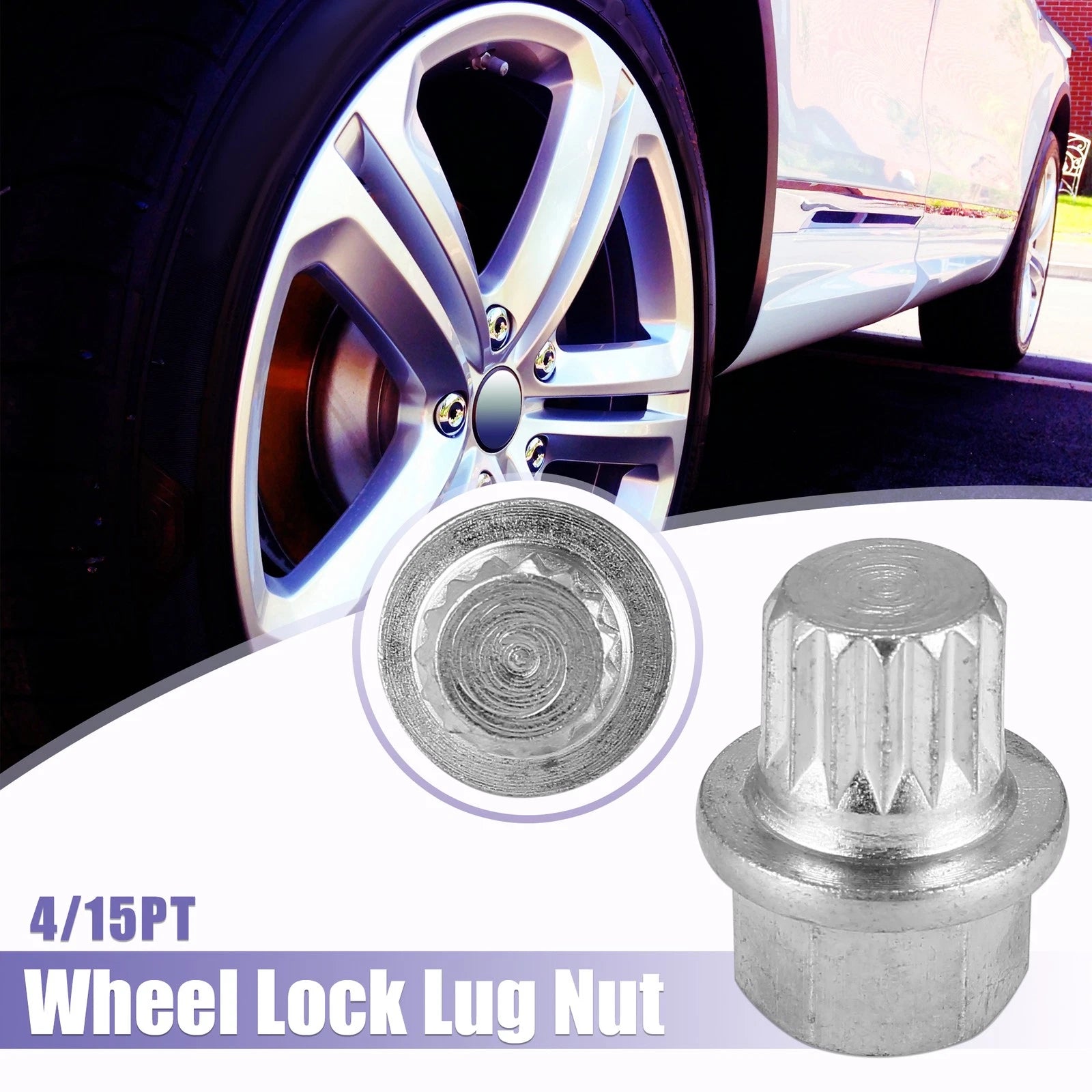 Set of 4 Wheel Lock Lug Nut Removal Keys for VW Audi (2015–2023)