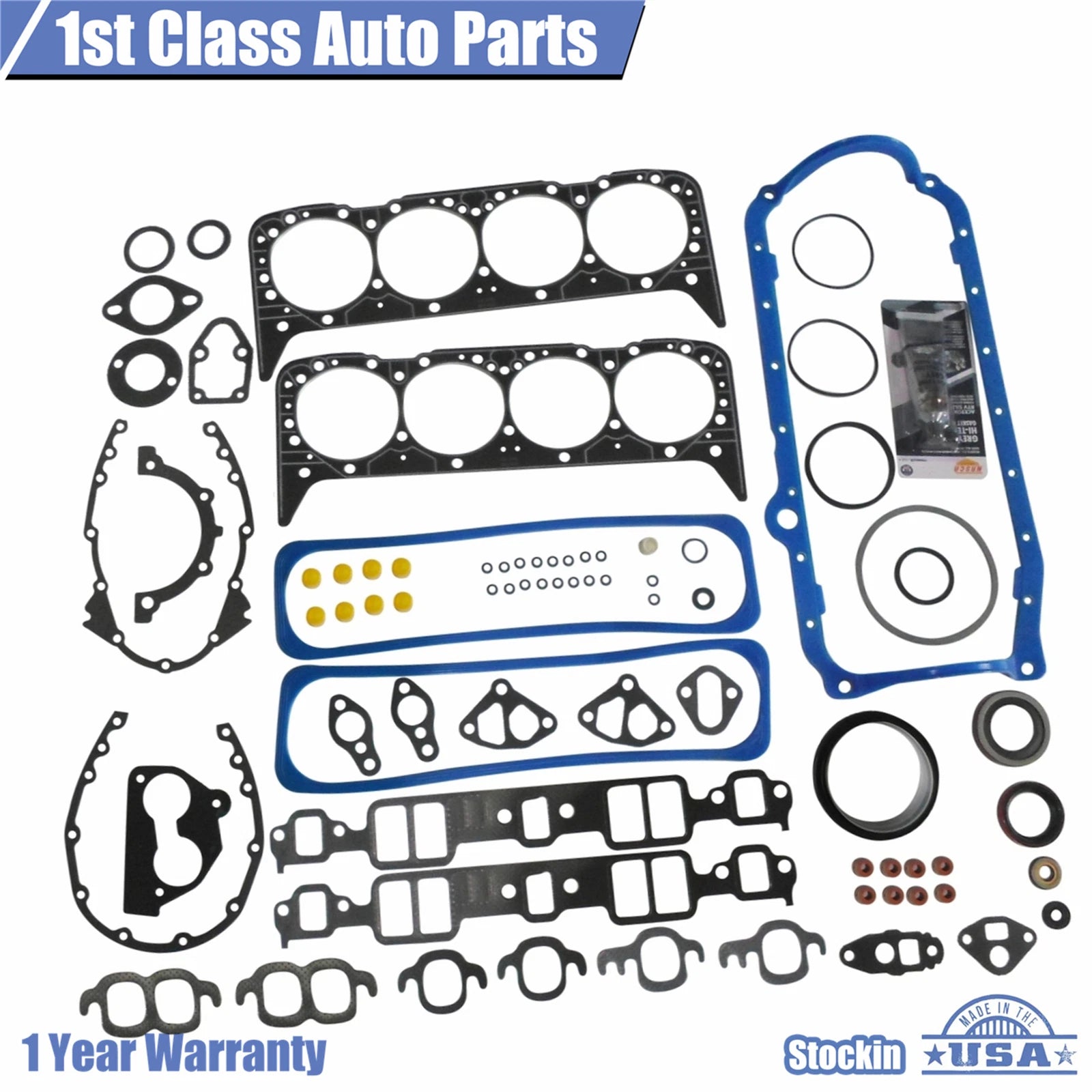 Engine Gasket Set for Chevy G30 K1500 GMC C2500 G2500 (1987–1995)