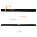 Set of 2 Side Step Bars for Chevy Colorado GMC Canyon Crew Cab (2015–2025)