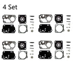 Set of 4 Carburetor Gasket Repair Kit for Zama RB-142, Homelite C1U-W32, C1U-W32A