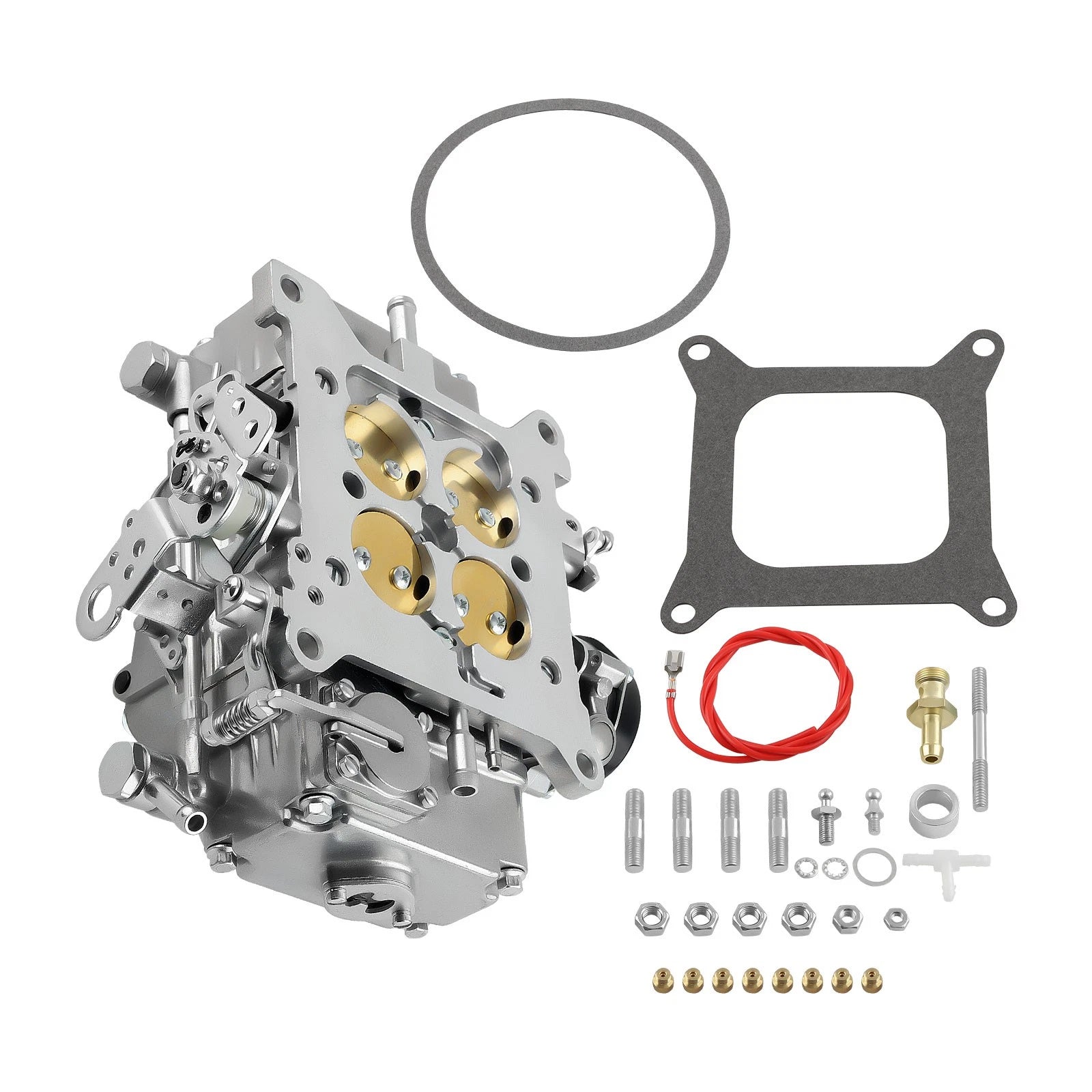 4 Barrel Carburetor 600 CFM Electric Choke for Chevy 327, Ford Thunderbird 390