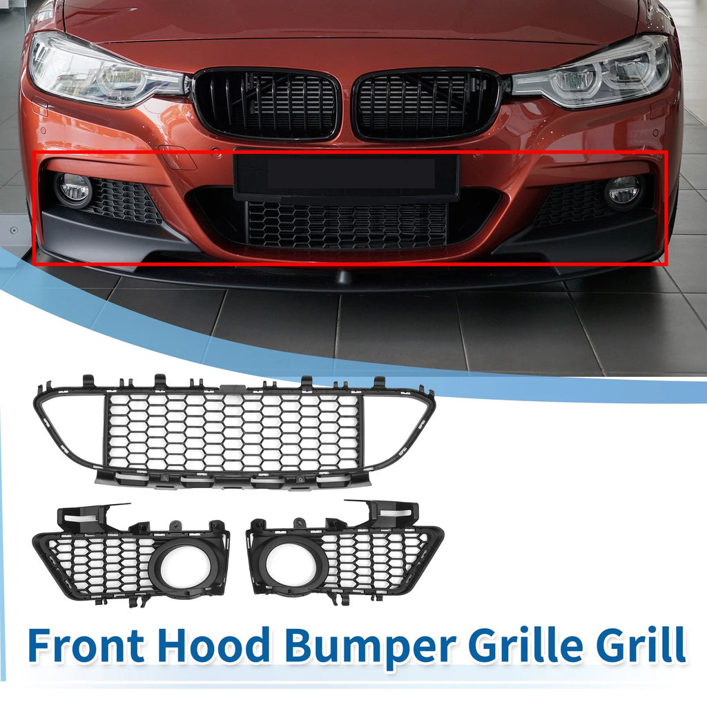 Set of 1 Front Lower Bumper Grille for BMW 320i (2013–2018)