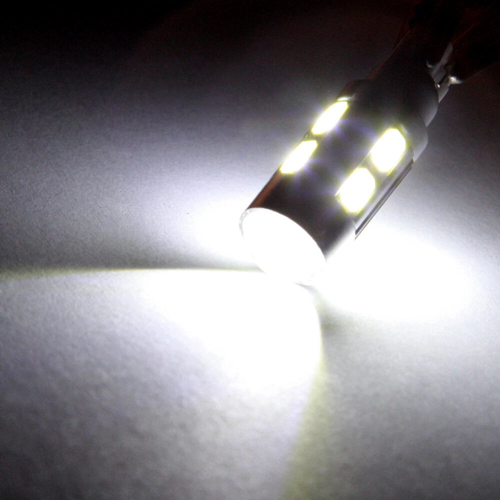 2pc LED License Light Bulb 921 168 T10 194 912 10-SMD 6000K