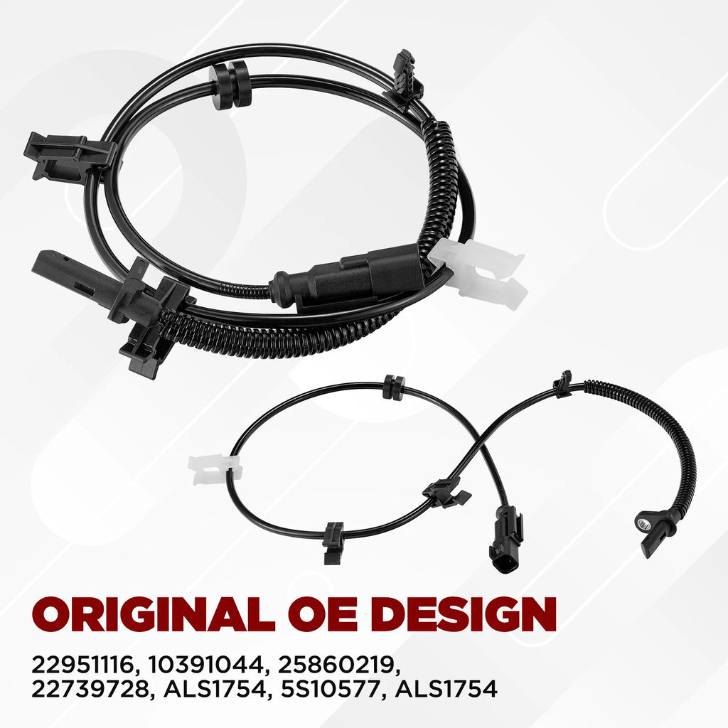 2pc Rear ABS Wheel Speed Sensor for 07-16 GMC Acadia (2017-2017)