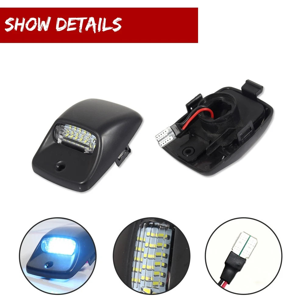 2X Ice Blue LED License Plate Lights for Toyota Tacoma (2005–2015) & Tundra (2000–2013)
