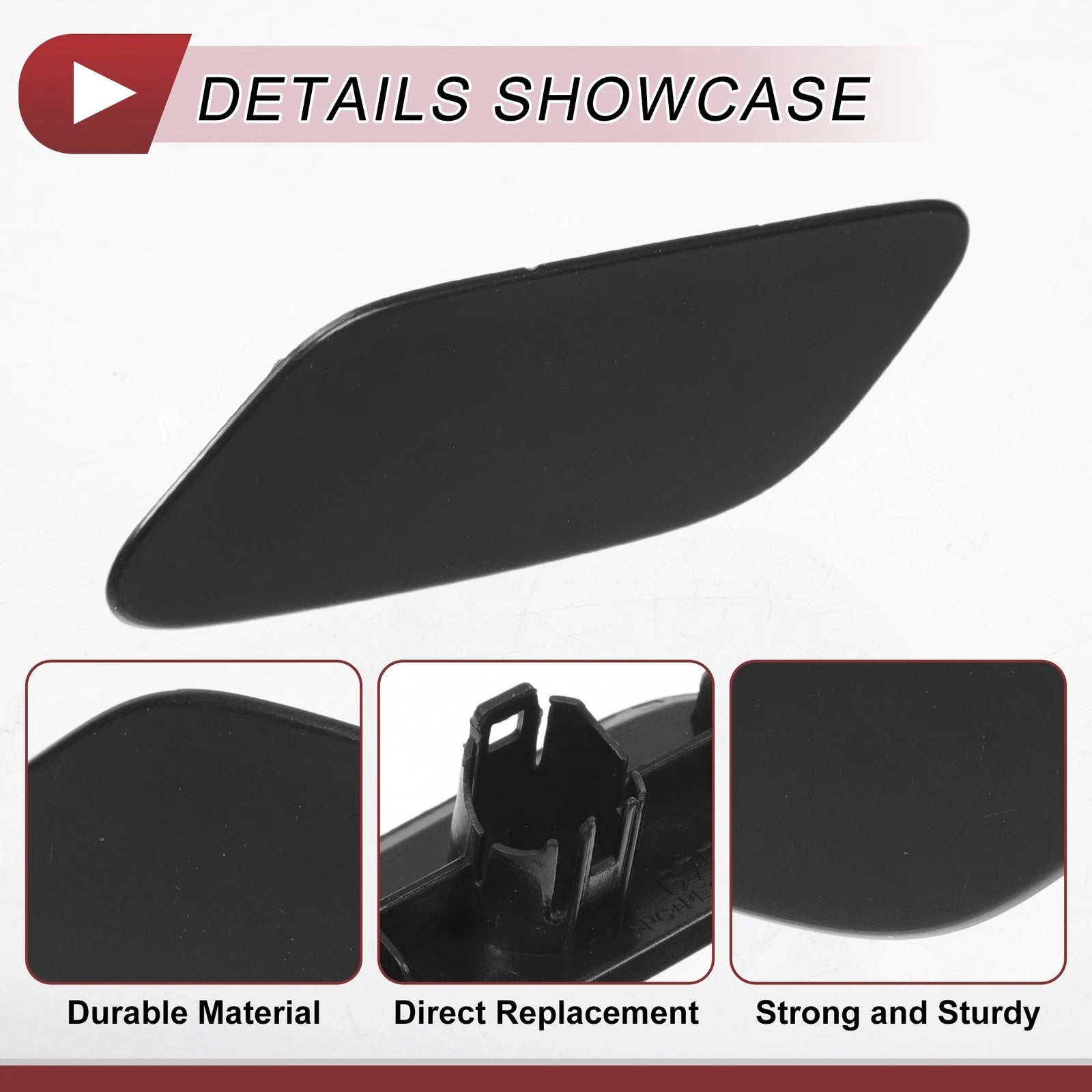 Front Left Washer Nozzle Cover Cap for Lexus RX350 (2019–2022) Unpainted