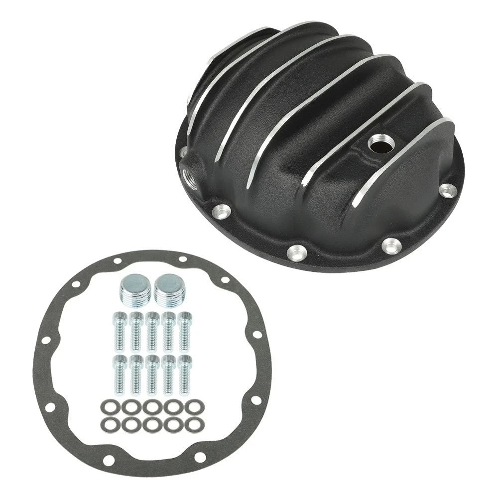 Rear Black Differential Cover with Gasket & Drain Plug for Jeep (35)