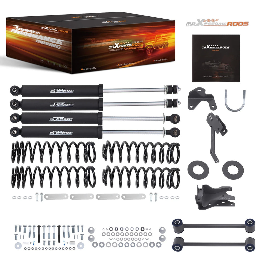 4 Inch Lift Shock Kit for Jeep Wrangler JK Unlimited (2007–2018)