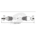 LH CV Shaft for Ford Laser KJ (1994-1999)