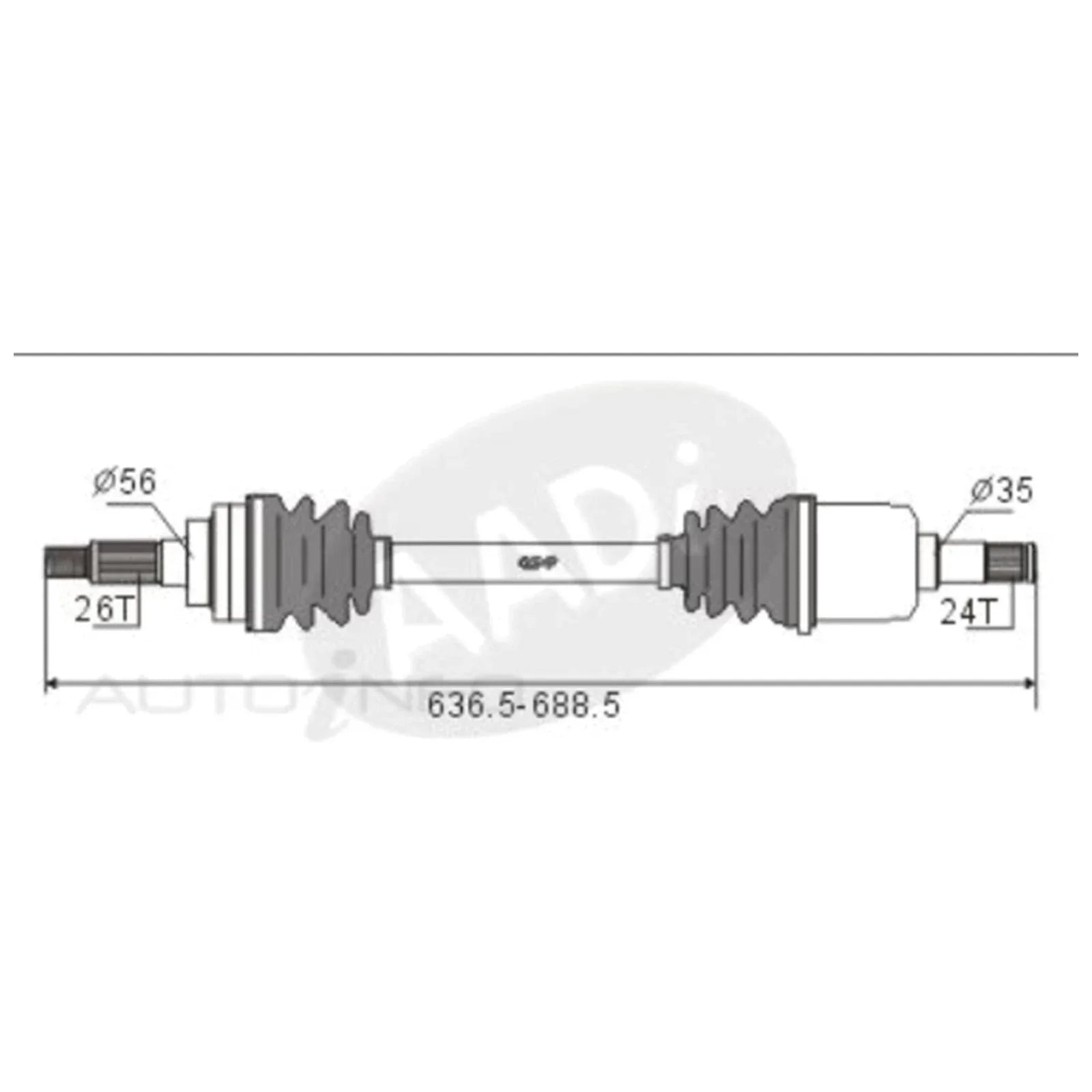 LH CV Shaft for Ford Laser KJ (1994-1999)
