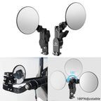 Adjustable Quick Flip Round Mirrors Kit for Honda XR250R XR400R XR650L XR650R