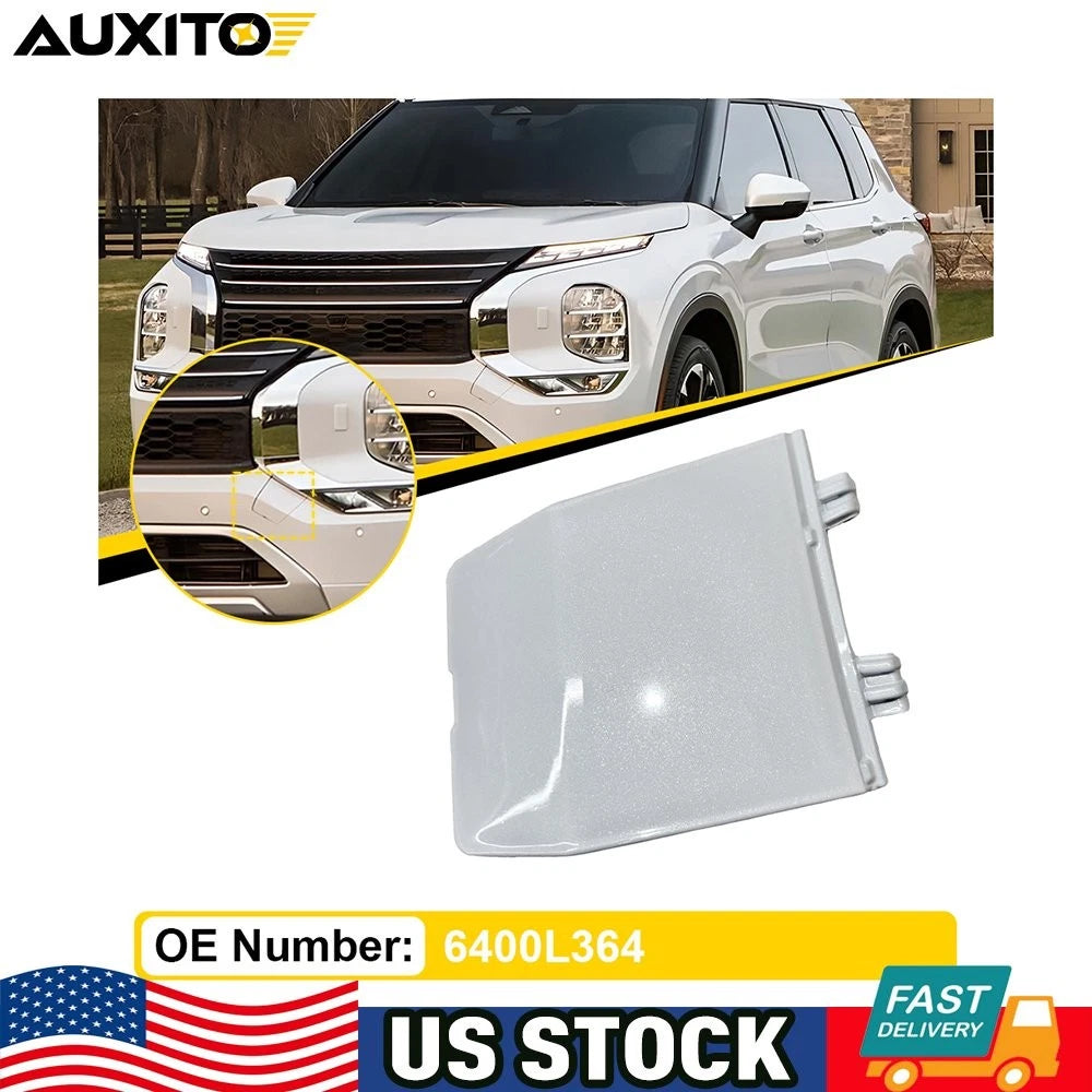Front Tow Hook Cover Cap for Mitsubishi Outlander (2022–2024) - Pearl White