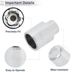 Type H Wheel Lock Lugnut Antitheft Screw Nut Removal Key Socket for Toyota 