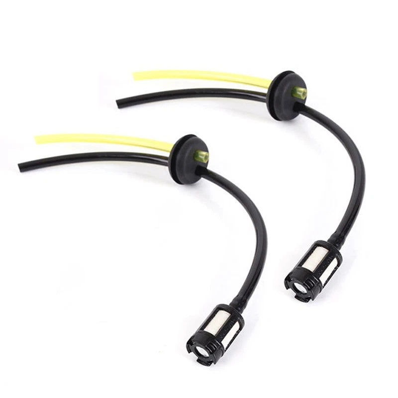 2 Pieces Fuel Hose Tube with Fuel Filter for General Lawn Mowers